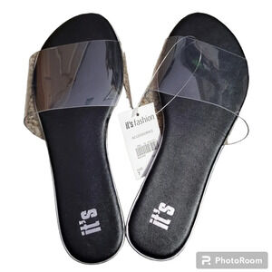 NWT It's Women's Clear Slides Sandals SZ 7, 8, 9, 10, 11